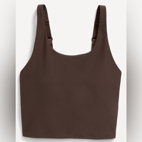 NWT! French Roast Light Support PowerSoft Adjustable Longline Sports Bra - Picture 4 of 8